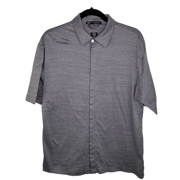 Tiger Woods Nike button-up golf polo shirt size large - Picture 1 of 5